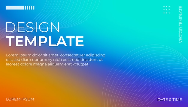 Desing Template Rainbow gradient of colors