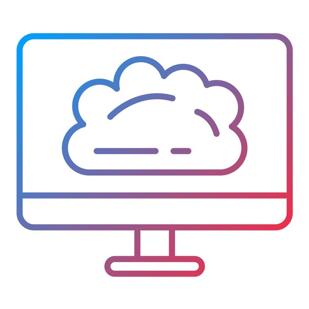 desktop icon vector image can be used for web hosting