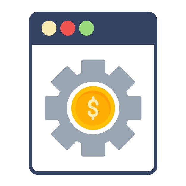 Development Cost Flat Illustration