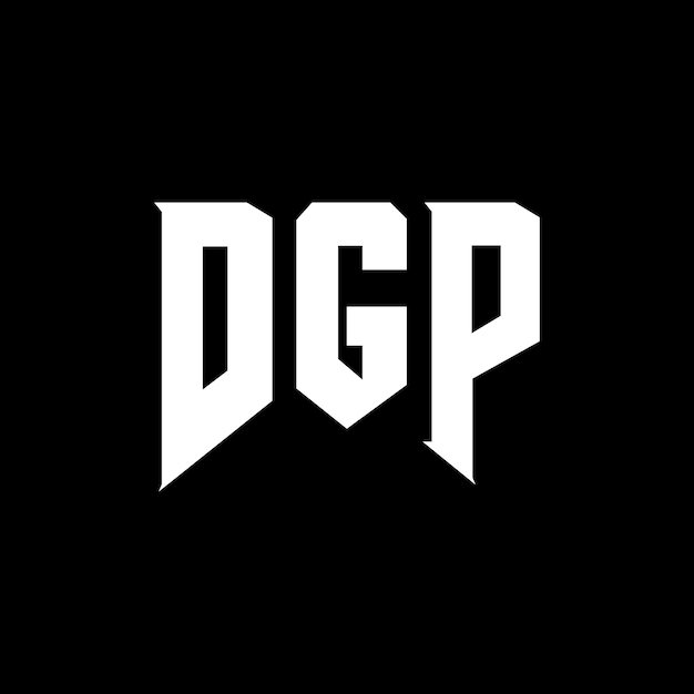 DGP letter logo design for technology company DGP logo design black and white color combination DGP logo DGP vector DGP design DGP icon DGP alphabet DGP typography logo design