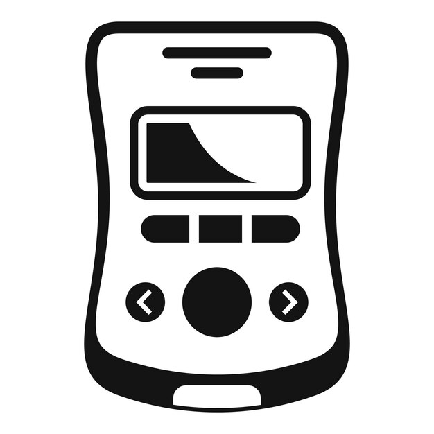 diabetes glucometer icon simple illustration of diabetes glucometer vector icon for web design isolated on white background
