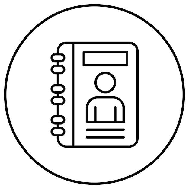 diary icon vector image can be used for library