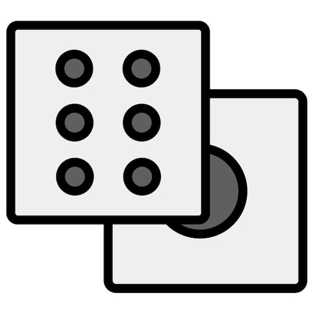 Dice Roll icon vector image Can be used for Game Design