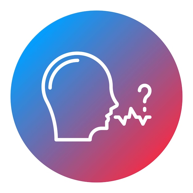 difficulty speaking icon vector image can be used for allergy symptoms