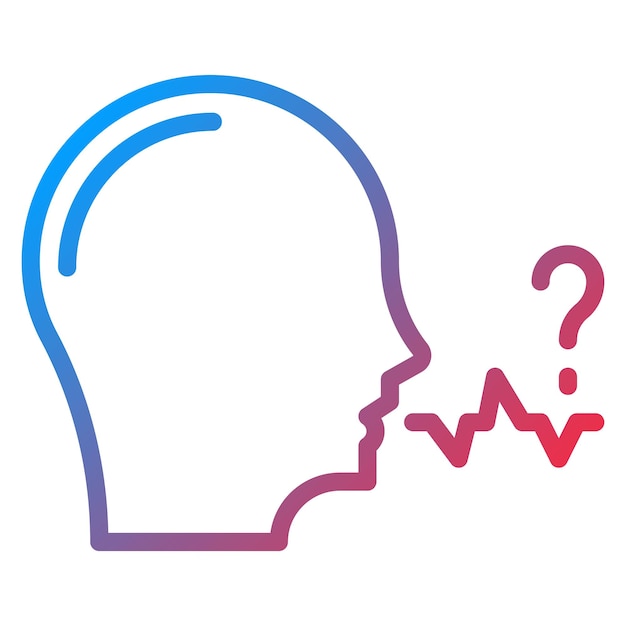 difficulty speaking icon vector image can be used for allergy symptoms
