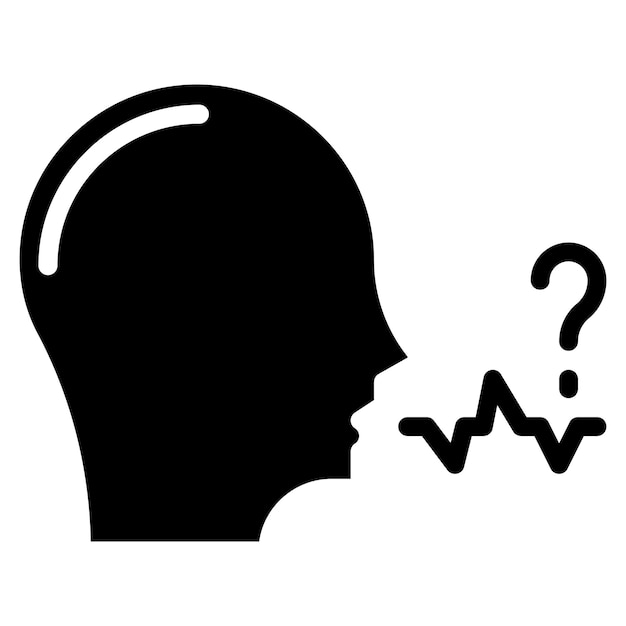 difficulty speaking icon vector image can be used for allergy symptoms