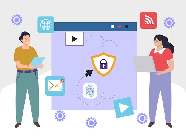 Digital Adoption Concept IllustrationStylish and Beautiful