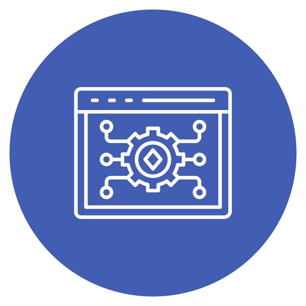digital asset management icon vector image can be used for marketing technology