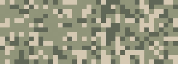 digital camouflage in green tones seamless vector pattern pixel grid for military themes and creative ideas