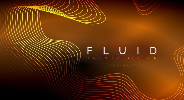 Digital flowing wave particles abstract background
