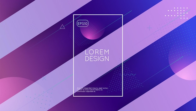 Digital Layout Wavy Landing Page Commercial Template Neon Web