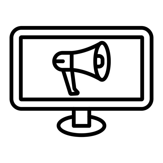Digital marketing vector icon