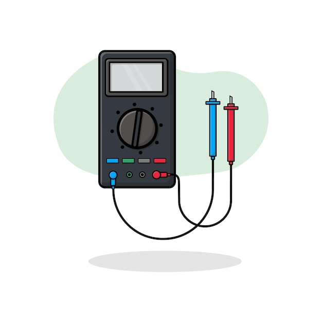 Digital Multimeter Vector Illustration
