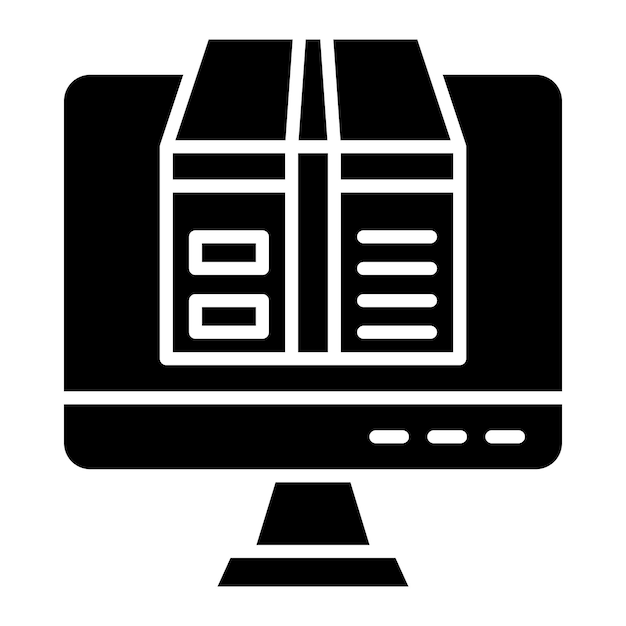 digital product glyph solid black illustration