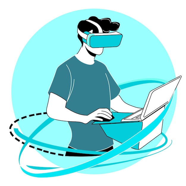 Digital Reality Metaverse Virtual and Augmented reality tech Engagement with VR and AR Environments