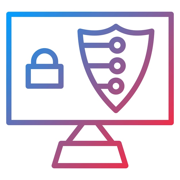 Digital Security icon vector image Can be used for Remote Working