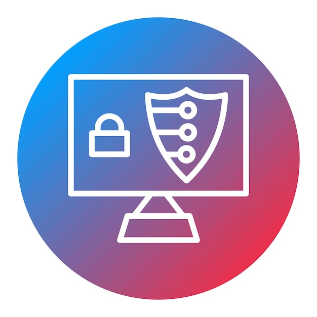 Digital Security icon vector image Can be used for Remote Working