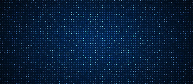 Digital technology background Digital data dot blue pattern pixel background