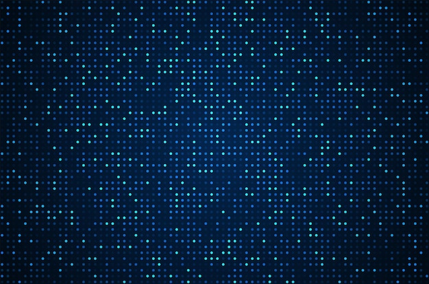 Digital technology background Digital data dot blue pattern pixel background