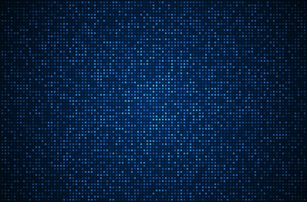Digital technology background. Digital data square blue pattern pixel background