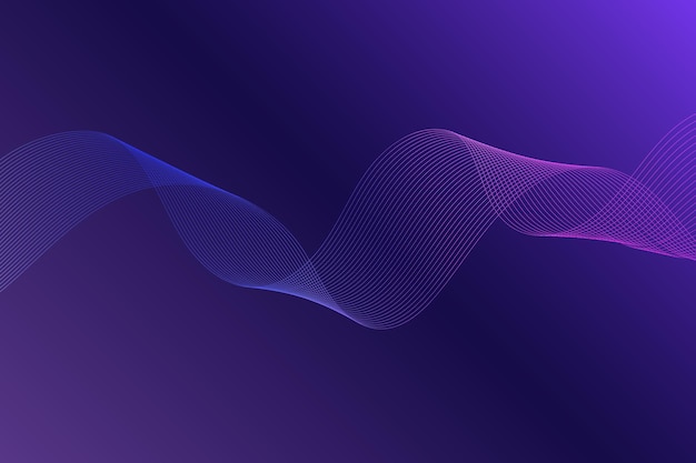 Digital technology banner purple blue background concept with technology light effec
