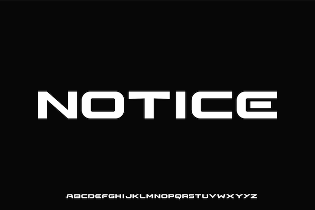 Display alphabet font vector design suitable for headline logo poster cover and many more