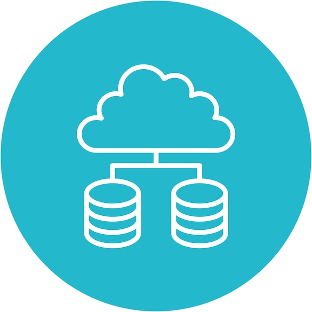 distributed data vector illustration style