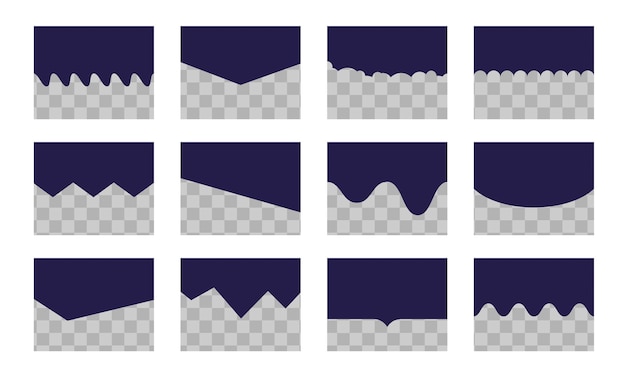 Divider shapes collection for website
