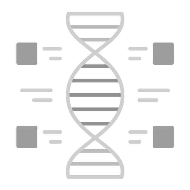 DNA icon vector image Can be used for Physics
