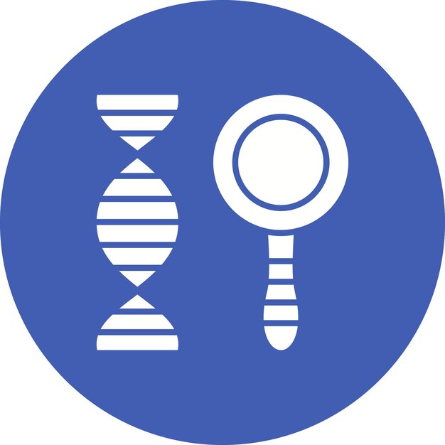 DNA Search icon vector image Can be used for Physics