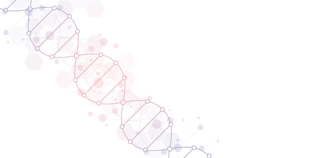 DNA strand background and genetic engineering or laboratory research.