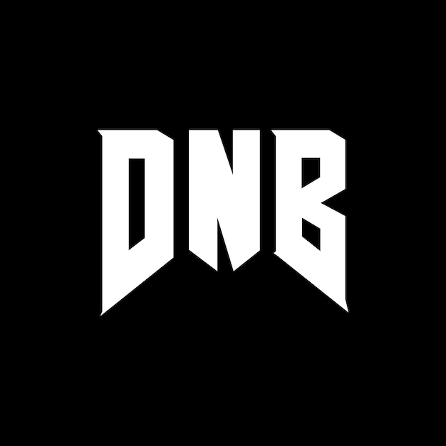 DNB letter logo design for technology company DNB logo design black and white color combination DNB logo DNB vector DNB design DNB icon DNB alphabet DNB typography logo design