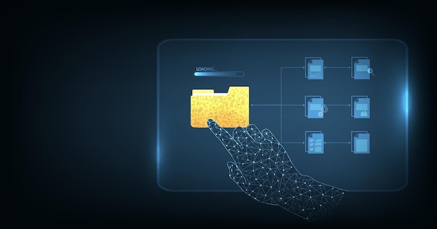 Document management and digital document paperless operation concept