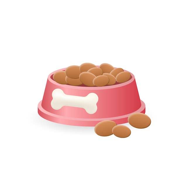 dog bowl icon 3d illustration from home pets collection creative dog bowl 3d icon for web design templates infographics and more
