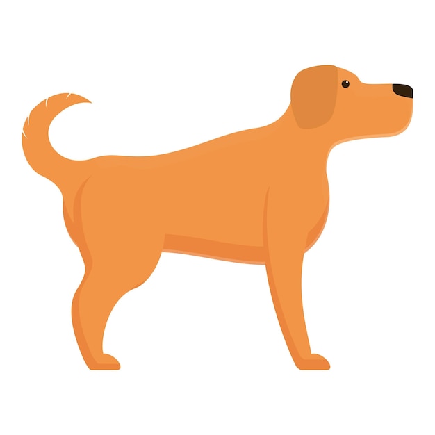 Dog command icon Cartoon of dog command vector icon for web design isolated on white background