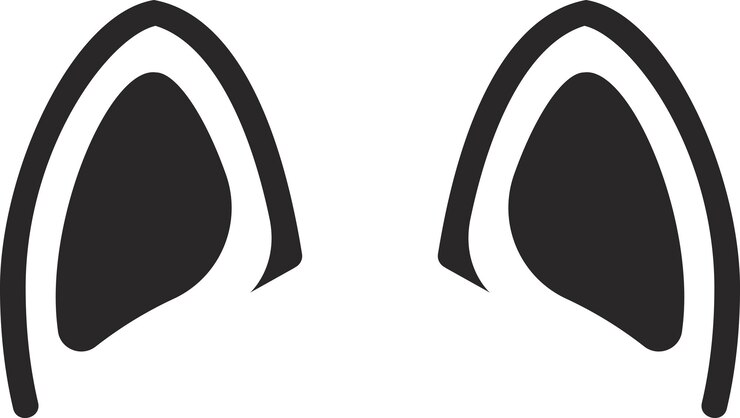 Vektori dog shiba ear icon vector illustration