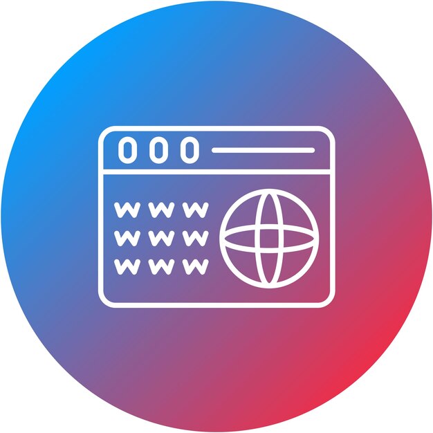 domain icon vector image can be used for web hosting