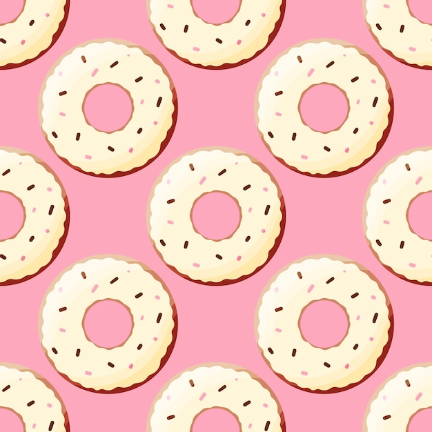 donut color day chocolate cream food pattern