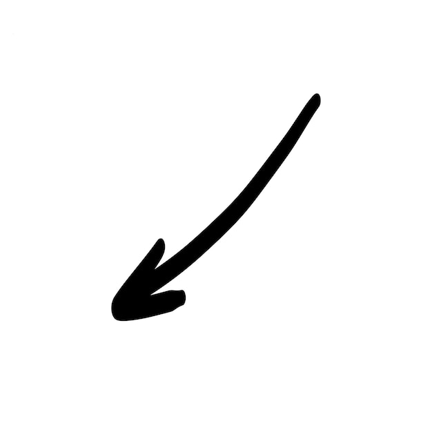 Doodle shapes Arrows sketch elements Vector cartoon arrow Hand drawn icon