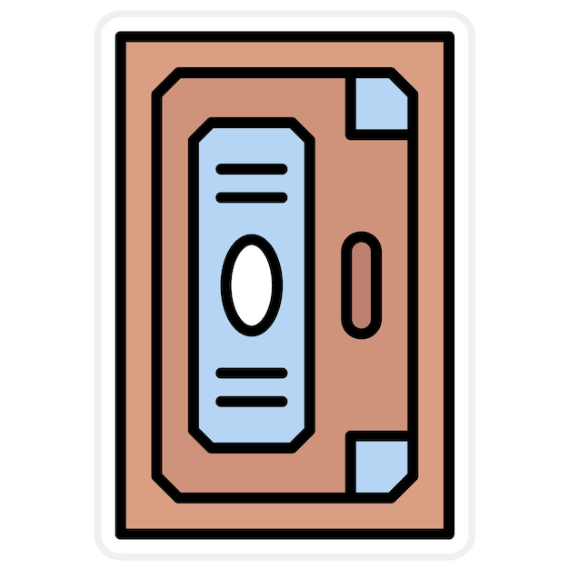 Door icon vector image Can be used for Home Improvements