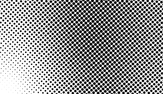 Dotted halftone gradient texture Vanishing polka dot background