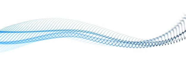 Dotted particles wave flow vector abstract technology and science background, big data flow, mixed colors, beautiful 3D airy light abstraction design dots array motion.