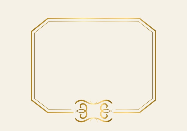 Double rectangle frame template, double line frame, draft element, Geometric, Vector illustration.