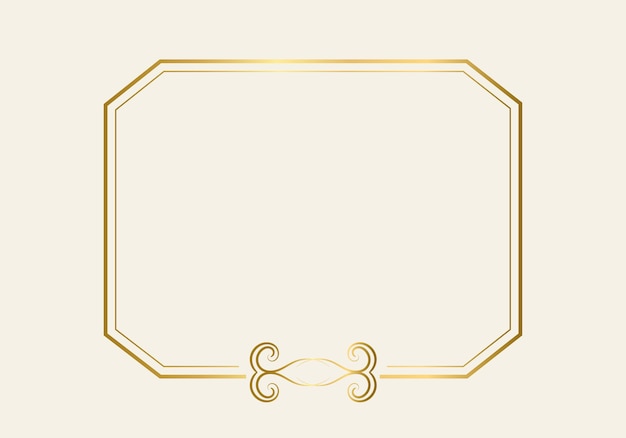 Double rectangle frame template, double line frame, draft element, Geometric, Vector illustration.