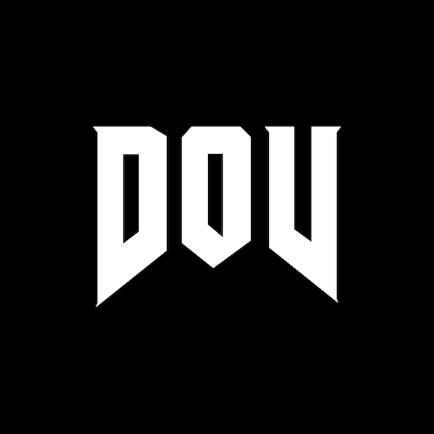 DOV letter logo design for technology company DOV logo design black and white color combination DOV logo DOV vector DOV design DOV icon DOV alphabet DOV typography logo design
