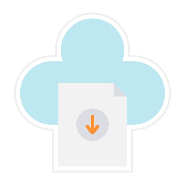 Download File Flat Illustration