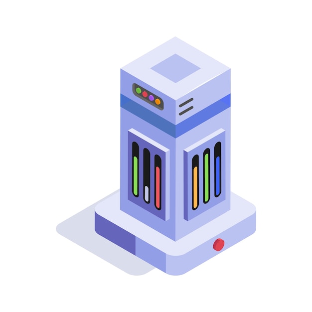 Download this premium icon of data server in isometric style