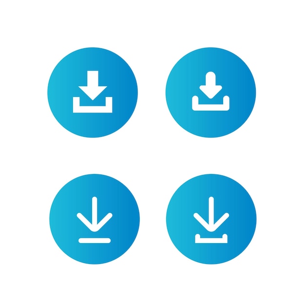 Download vector icon install symbol. Download icon vector illustration on white background.