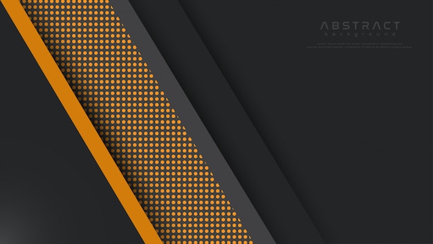 Drak background with yellow abstract shapes