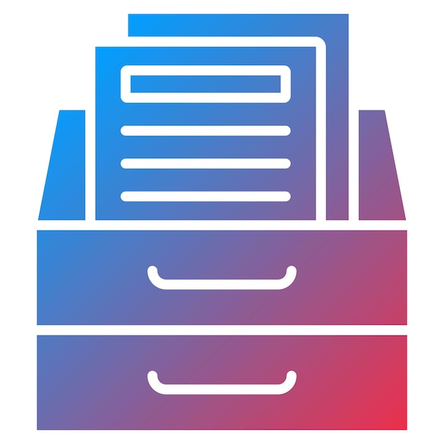 Drawer icon vector image Can be used for Office